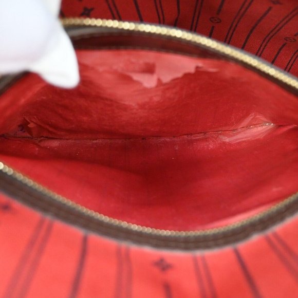 LOUIS VUITTON Neverfull MM Shoulder Bag Damier Ebene Leather - Picture 7 of 15